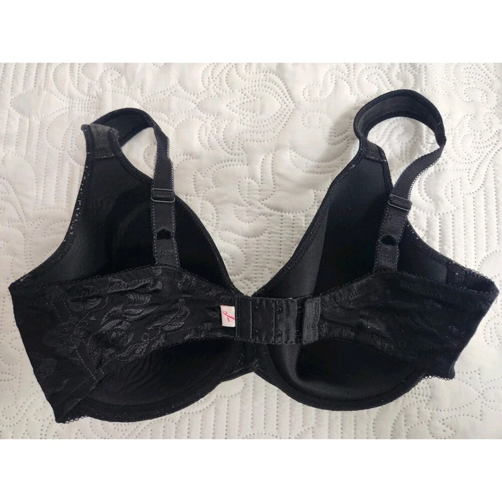 Wacoal Awareness Full Figure Contour Lined Underwire Bra Black Size 34DDD 853167